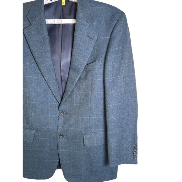 Ermenegildo Zegna Blue Wool Cashmere Taglio Escusivo Blazer Luxury‎ Jacket Sz 50 - Picture 5 of 14